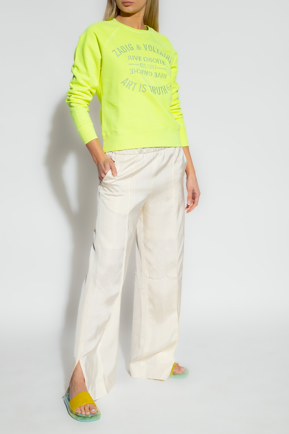 SchaferandweinerShops GB - Neon 'Brode' sweatshirt with a SchaferandweinerShops GB - Neon 'Brode' sweatshirt with a